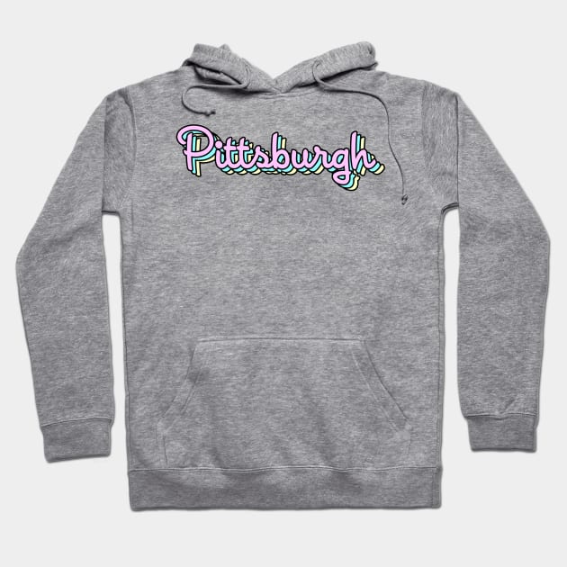 Pittsburgh Retro Hoodie by lolosenese